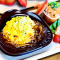 もじゃこてつー's cooksnap of when they made トロたまオムライス★簡単デミグラ風ソース.