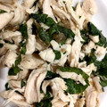 はに333's cooksnap of when they made さっぱり♪簡単♪鶏ささみの梅しそ和え.