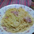 おみたまさま's cooksnap of when they made ✿濃厚チーズカルボナーラ✿.