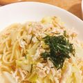 もんたろう先生's cooksnap of when they made キャベツとささみの梅ごまパスタ.
