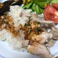 ちゃむとん's cooksnap of when they made 炊飯器で簡単♥蒸し鳥ご飯♥カオマンガイ.