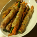 やすらー's cooksnap of when they made 柔らか〜い！人参といんげんの豚肉巻き.