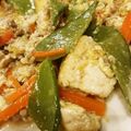 ネムサマ's cooksnap of when they made ご飯が進む春の味☆絹さや肉豆腐の卵とじ.