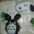 あやままぴー's cooksnap of when they made トトロ おにぎり＊キャラ弁.