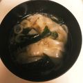 ＃もこ's cooksnap of when they made 焼売の皮でワンタンスープ.