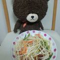 ミーちゃん姉妹のれ's cooksnap of when they made もやしとキュウリと人参のナムル.