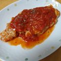 あや春's cooksnap of when they made とんかつ肉のバジルトマト煮込み.