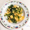 ＊りぃちゃ＊'s cooksnap of when they made ほうれん草と卵◎鶏ガラ炒め.