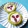 カルン's cooksnap of when they made スイカの輪切りみたいな抹茶クリチパン.