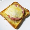 o^o^oayuayu's cooksnap of when they made ✡もやし消費に❁ハムもやしトースト✡.