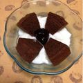 ぽぽきゅ's cooksnap of when they made ヨーグルトに、バウムクーヘン＆チョコ♪.
