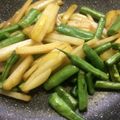 オールボン's cooksnap of when they made 新じゃがとインゲン豆の炒め物.