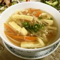 ☆Rokko☆'s cooksnap of when they made ［簡単 えのき人参 食べる中華スープ ］.