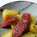ノエル・ギャラガー's cooksnap of when they made 新じゃがとウインナーの照り②炒め♡.