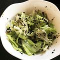 ☆★M1H0★☆'s cooksnap of when they made 黒すりごま☆キャベツのごま和え.