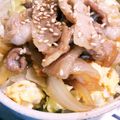 ゆずそーた's cooksnap of when they made ＊カフェ風＊簡単スタミナ豚丼！.