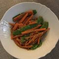tikariri's cooksnap of when they made 彩！人参と絹さやの胡麻和え.