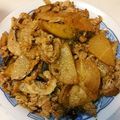 ros3ma1l0w's cooksnap of when they made 豚肉と大根のさっぱりポン酢炒め☆.