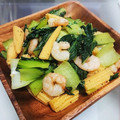 ナスピヨ's cooksnap of when they made チンゲン菜とエビの中華風炒め.