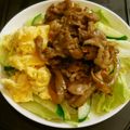 Hirarinn☆'s cooksnap of when they made ＊カフェ風＊簡単スタミナ豚丼！.