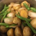 クックXJZ0CK☆'s cooksnap of when they made 新じゃが☆新玉ねぎ☆スナップエンドウ煮物.
