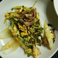 M130018's cooksnap of when they made 豆苗と豚ロースと卵の炒め★調味料マヨのみ.