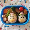 ゆるじゅ0314's cooksnap of when they made 話題入はなかっぱ＊ももかっぱ簡単キャラ弁.