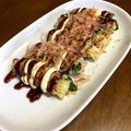 mamakiss's cooksnap of when they made 肉巻き！お好み焼そば.