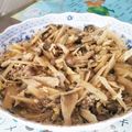 こともみ's cooksnap of when they made ごぼう、きのこ、玉ねぎたっぷり♡柳川風.