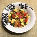 なつき☆ミ's cooksnap of when they made 塩昆布で♪簡単トマト入りニラ玉.
