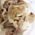 ゆ〜り。's cooksnap of when they made ガッつり♪豚塩丼.