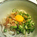 みきたまご's cooksnap of when they made おくらとみょうがの月見♪.