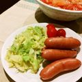 nammy's cooksnap of when they made シャウエッセン♪ぱくぱくカレーキャベツ.