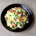よこ耳ねこ's cooksnap of when they made *ズッキーニ炒飯*.