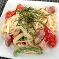 クックBYT22I☆'s cooksnap of when they made パプリカとベーコンのクリームパスタ.