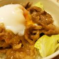 まい1141's cooksnap of when they made 簡単豚丼、牛丼温泉卵乗せ☆.