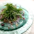 ＊きんもくせい＊'s cooksnap of when they made 鯛のカルパッチョ☆桜と塩麹のドレッシング.