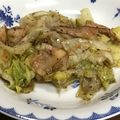 せきじゅんいち's cooksnap of when they made 簡単！絶品レタスとベーコンのニンニク炒め.