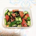 やっちょこ's cooksnap of when they made 夏にぴったり！オクラとトマトの簡単和え物.