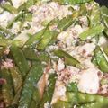 卵せんべい's cooksnap of when they made ご飯が進む春の味☆絹さや肉豆腐の卵とじ.
