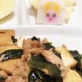 ももぱんださん's cooksnap of when they made 簡単！厚揚げ・わかめ・ツナの炒めもの.