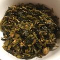 hirontan's cooksnap of when they made 超楽々 定番高菜漬けのごま油炒め作ります.
