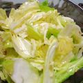 uukitchen's cooksnap of when they made 袋ひとつで！牛角★やみつき塩キャベツ.