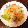 do_re_mi's cooksnap of when they made 騙されてみて！レタス塩焼きそば(^^).