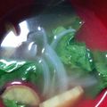 ナッツ627's cooksnap of when they made さつま芋・玉ねぎ・レタス☆コンソメスープ.