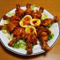 55才のおじさん's cooksnap of when they made 手羽元のてりてり酢醤油煮。.
