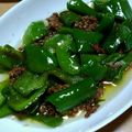ナーちゃん's cooksnap of when they made ピーマンとひき肉のオイスターソース炒め.