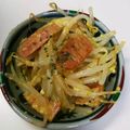 タルタルチキン南蛮's cooksnap of when they made 簡単！おつまみもやしのカルボナーラ風炒め.