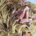とらっぴ☆'s cooksnap of when they made 超簡単。ツナきのこクリームパスタ。.