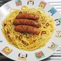 もぐ・ω・くま's cooksnap of when they made ベーコンソーセージ入の簡単ペペロンチーノ.